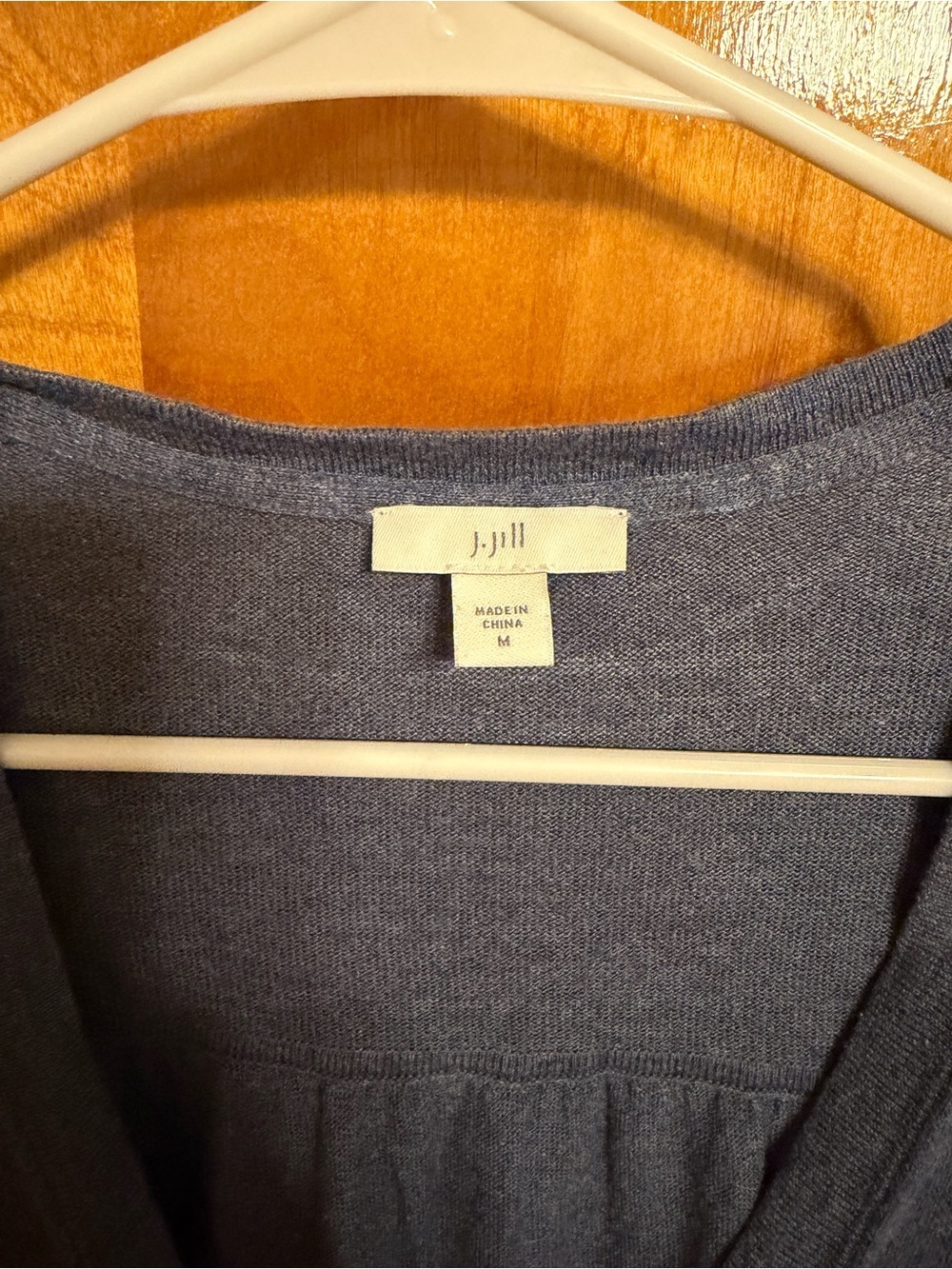J. Jill Long Button Cardigan in Heather Slate Blue - Picture 2 of 4